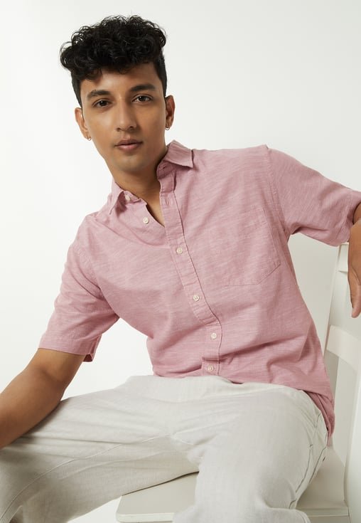 Men Lenin Pink Shirt
