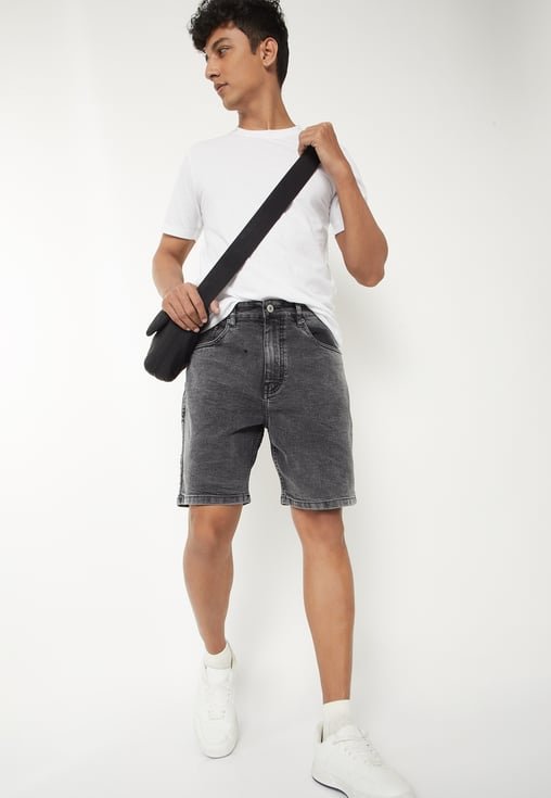 Men Shorts Grey Charcoal
