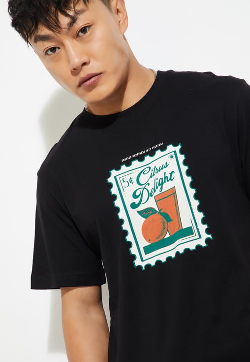 Men T-Shirt Black